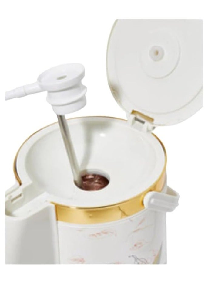 MEBASHI 3L Vacuum Flask with Push-Button Lock and Pump Action - Plastic White(ME-HXC3000F) - Image 4