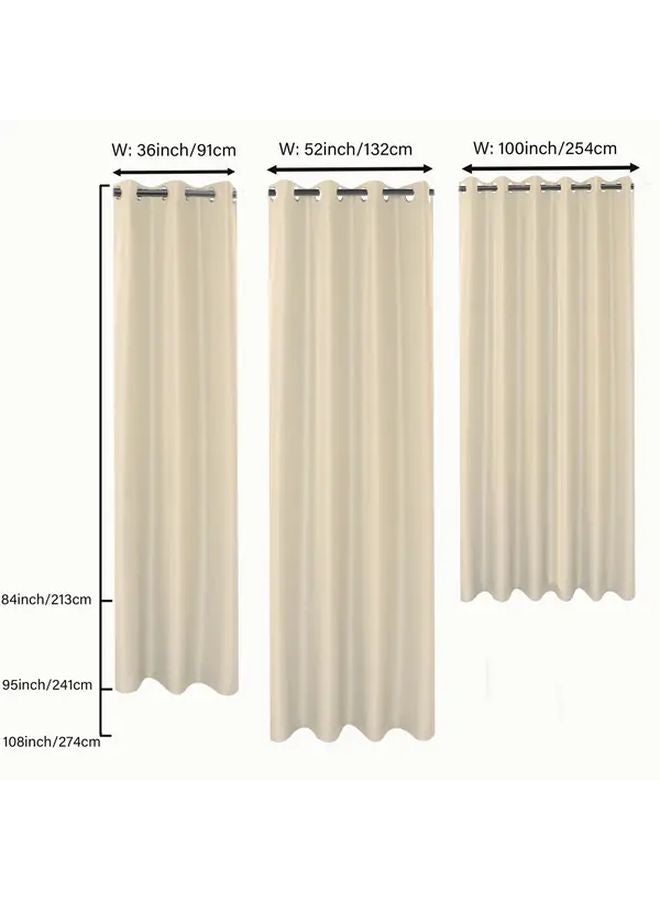 White Nylon Curtain 36x95 Inches for Indoor and Outdoor Use - Image 4