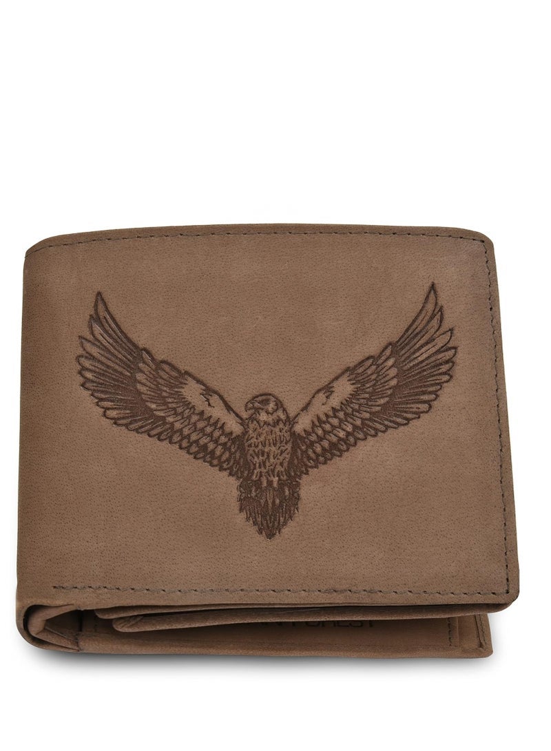 URBAN FOREST Zeus Vintage Tobacco Leather Wallet for Men - Image 1