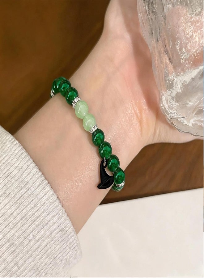 Waeceip 2Pcs Wicked Friendship Bracelets for 2 Crystal Beaded Bracelets for Best Friends Matching Bracelet Gifts for Sister Friend Besties Present Wicked Jewelry for Women Witch Crown Charm Bracelet - Image 3