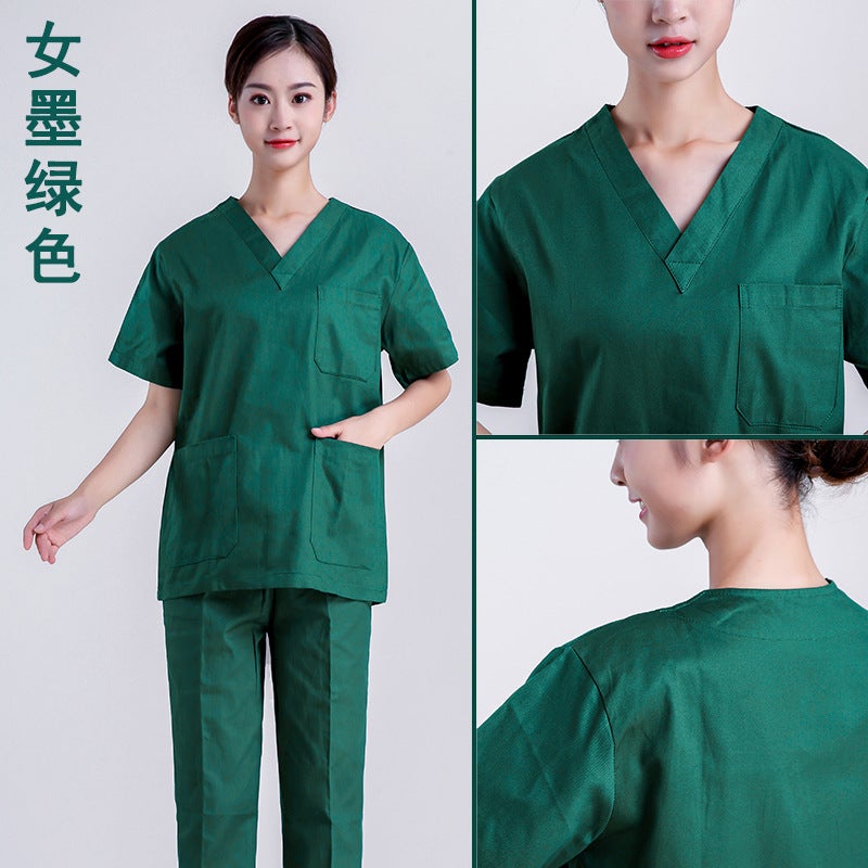 Hand-Washing Clothes Surgical Clothes Pure Cotton Men'S And Women'S Short-Sleeved Long-Sleeved Doctor'S Brush Hand Clothes Surgical Isolation Clothes - Image 3