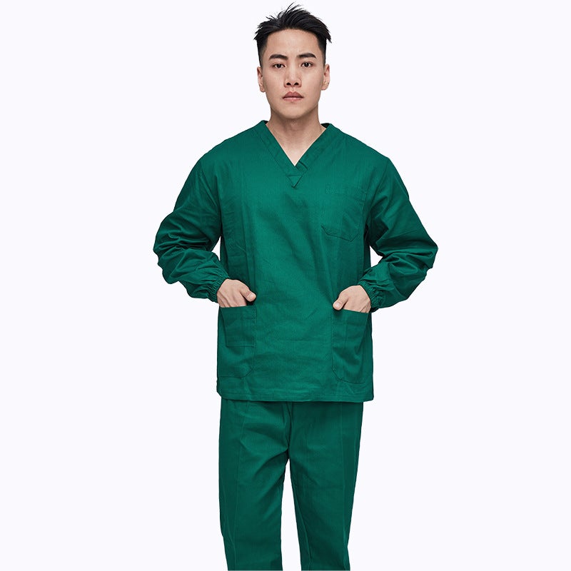 Hand-Washing Clothes Surgical Clothes Pure Cotton Men'S And Women'S Short-Sleeved Long-Sleeved Doctor'S Brush Hand Clothes Surgical Isolation Clothes - Image 5