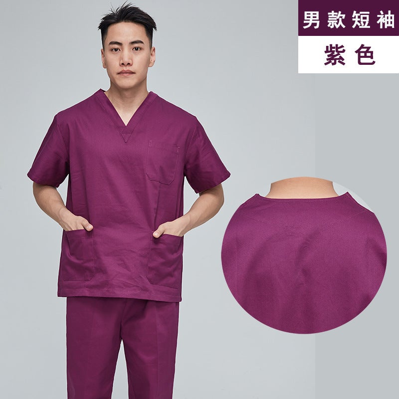 Hand-Washing Clothes Surgical Clothes Pure Cotton Men'S And Women'S Short-Sleeved Long-Sleeved Doctor'S Brush Hand Clothes Surgical Isolation Clothes - Image 1