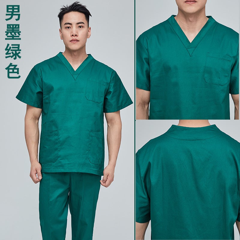 Hand-Washing Clothes Surgical Clothes Pure Cotton Men'S And Women'S Short-Sleeved Long-Sleeved Doctor'S Brush Hand Clothes Surgical Isolation Clothes - Image 4