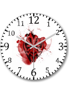 Print Shop Camisetas Star Wars- Darth Maul Wall Clock Domed Real Glass