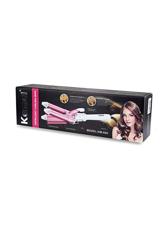 Kemei Hair Curling Iron Pink/White - Image 2