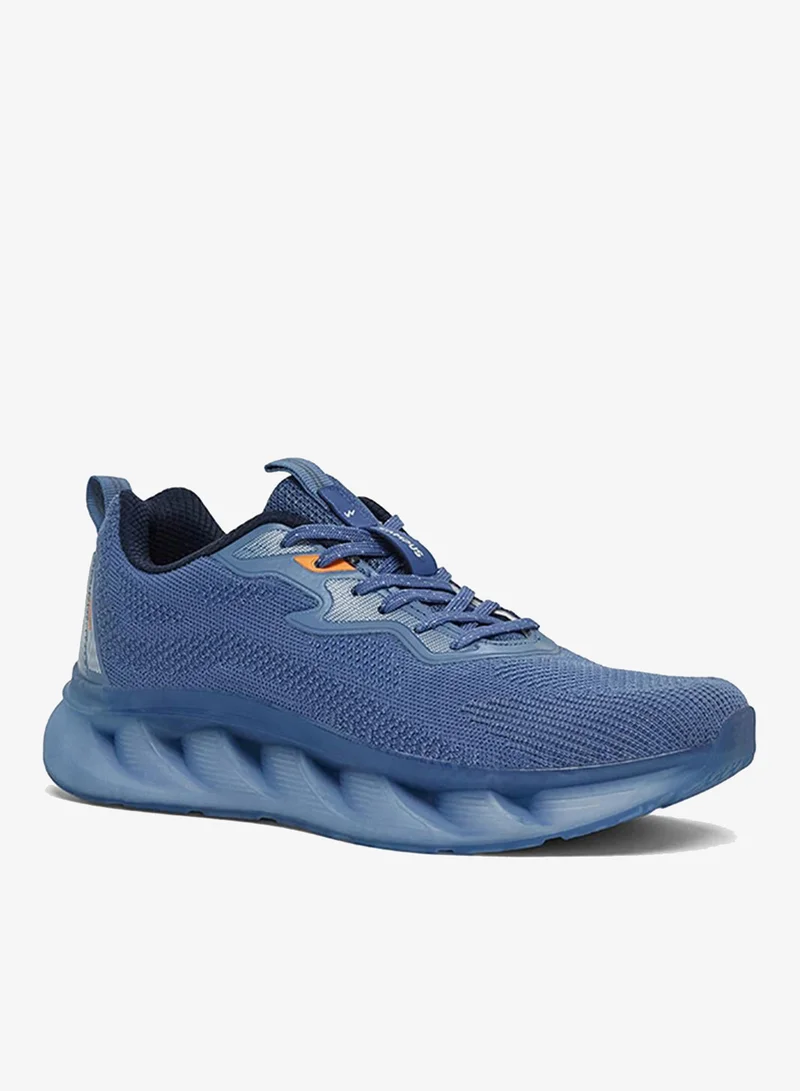 CAMPUS Men Plot Nitrofly Cushion Lace-Up Running Shoes-Blue