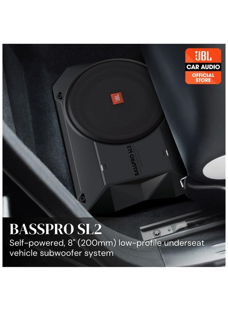 JBL English: "Undereat Active Subwoofer JBL Bass Pro SL2, 8 Inch Subwoofer, Remote Subwoofer Control, Great for Vehicles That Need Bass"  - Image 2