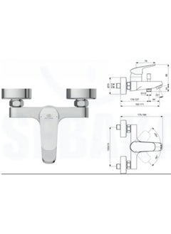Ideal Standard Ideal Standard Bathtub Mixer B1721 Ceraflex Nickel  - Image 2