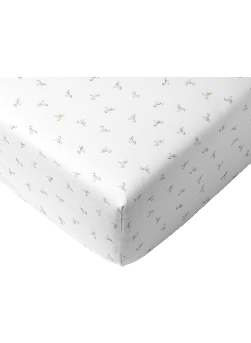 Casadora Baby - Astra 100% Cotton Satin Fitted Sheet Set - 100X200 cm + 50X70 cm - Image 1