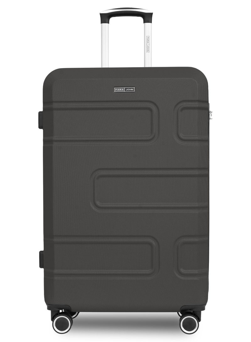 PARAJOHN UrbanShield 28-Inch Check-in Luggage – Lightweight ABS Hard Shell Suitcase with 360° Spinner Wheels & TSA Lock - Dark Grey - Image 1