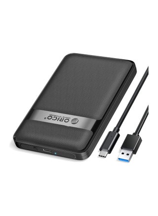 ORICO 2.5'' USB C Hard Drive Enclosure, Upgraded Tool-Free 6Gbps USB 3.1 Gen2 to SATA External Hard Drive Case for 2.5 Inch 7mm 9.5mm SSD HDD Max 6TB, UASP Supported, Black(2577C3) - pzsku/Z6B0DF13AB3AC396B1F9DZ/45/1743686228/eae530e3-f5d4-46eb-bbda-5700d112685f