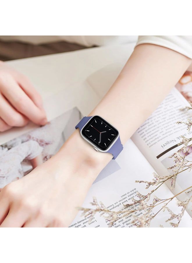 Sunnywoo - Lace Sport Silicone Band Compatible with Apple Watch 38mm 40mm 41mm 42mm 44mm 45mm 46mm 49mm for Women, Soft Wristband Waterproof Replacement for iWatch Series Ultra 10 9 8 SE 7 6 5 4 3 2 1 - Image 1