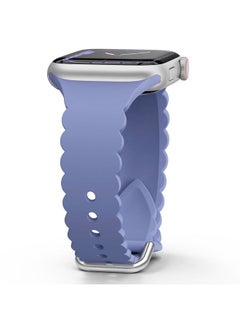 Lace Sport Silicone Band Compatible with Apple Watch 38mm 40mm 41mm 42mm 44mm 45mm 46mm 49mm for Women, Soft Wristband Waterproof Replacement for iWatch Series Ultra 10 9 8 SE 7 6 5 4 3 2 1