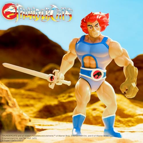 Super7 Vintage Thundercats Lion-O - 5.5" Thundercats Action Figure with Accessories Classic Cartoon Collectibles and Retro Toys - Image 4
