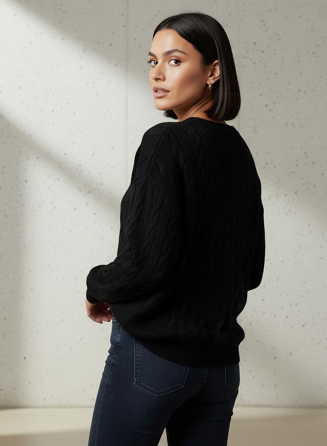 SP Characters Tom and Jerry Embroidered Crew Neck Jumper - Image 3