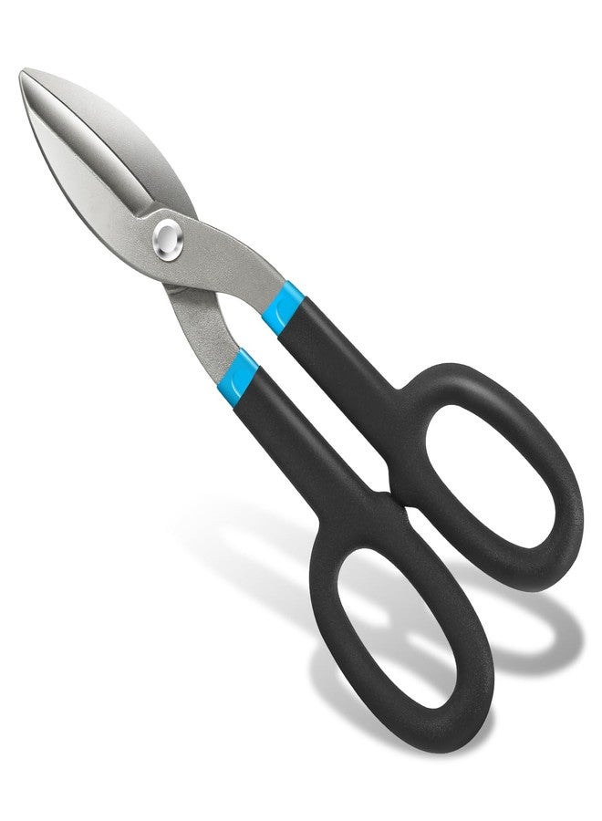 Auto Dynasty Heavy-Duty Cutting Shears Scissors 10" All-Purpose Tin Snips Utility Cutter with Grip, Industrial Gardening High Carbon Steel, Ideal for Sheet Metal - Stainless Steel, Copper, Aluminum - Image 1
