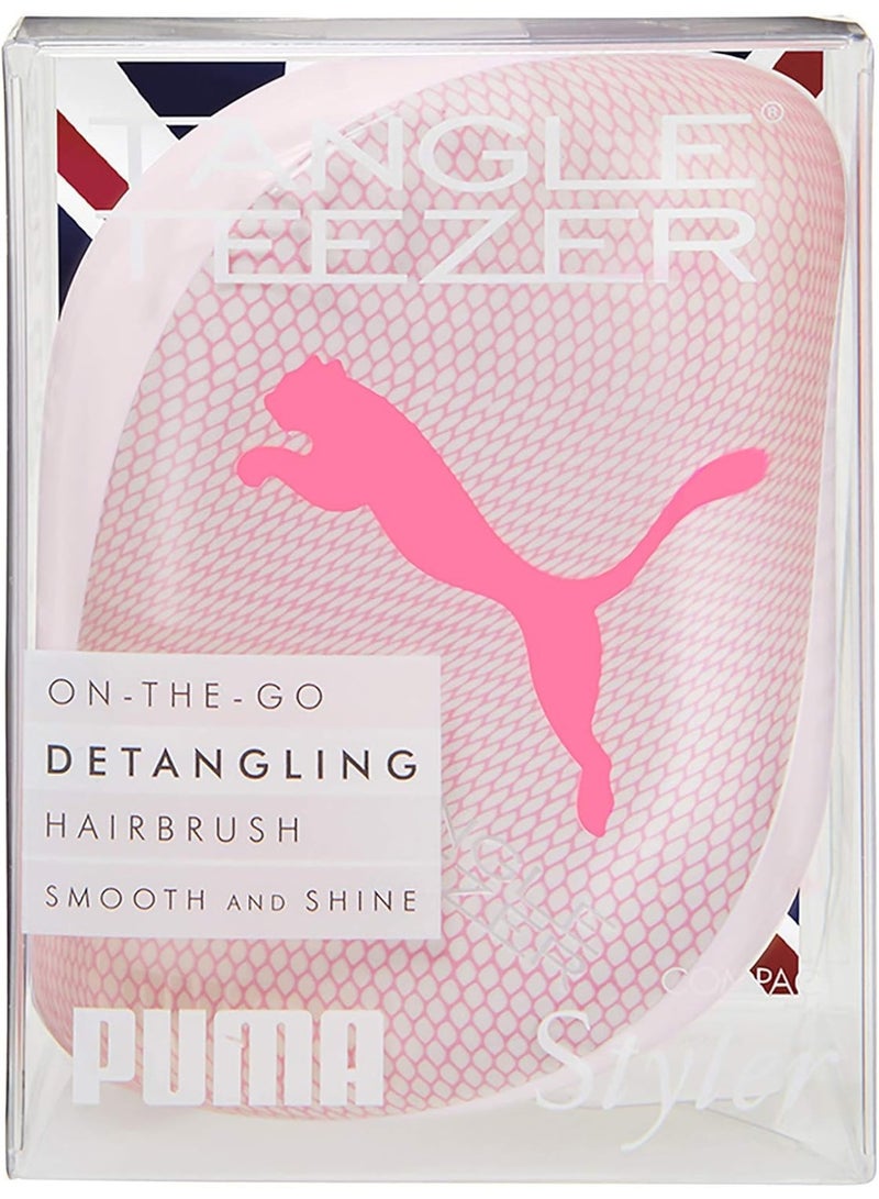 Tangle Teezer Puma Compact Styler Hairbrush Neon Pink - Image 1