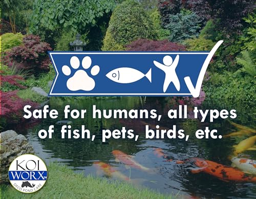 Koi Worx Sanco Industries KoiWorx Blue Dye - Ornamental and Decorative Pond Dye, Water Features and Fountains, Safe for Koi - 1 Quart - Image 4