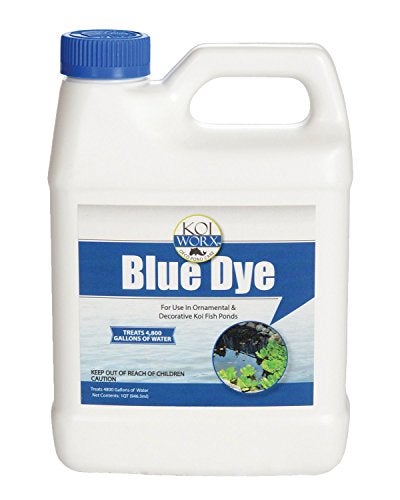 Koi Worx Sanco Industries KoiWorx Blue Dye - Ornamental and Decorative Pond Dye, Water Features and Fountains, Safe for Koi - 1 Quart - Image 1