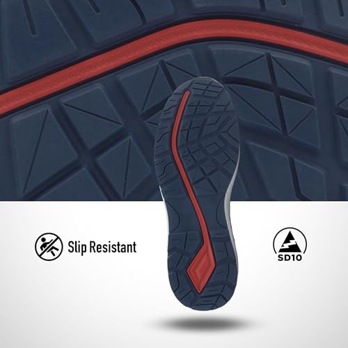 New Balance Men's Composite Toe Logic Industrial Shoe, Dark Denim/High Risk Red SD, 9.5 - Image 2