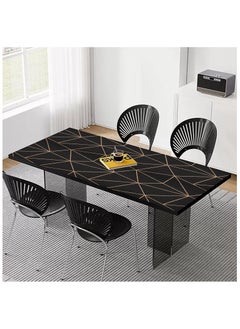 Anna 45cm x 10m home bedroom self-adhesive wallpaper and living room decoration waterproof 3D visual black gold wire wallpaper  - Image 4