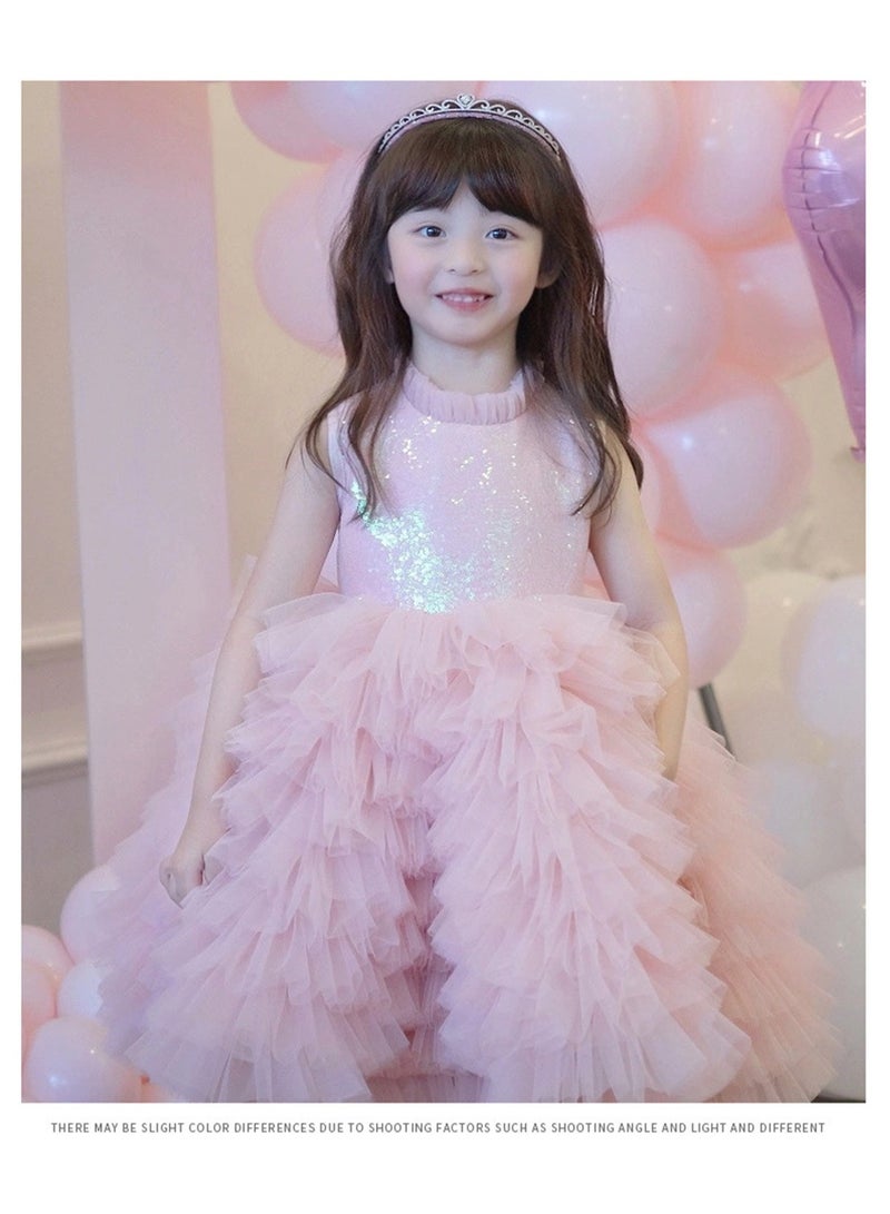Children's dress new princess dress evening dress little girl performance piano catwalk dress Costumes - Image 3