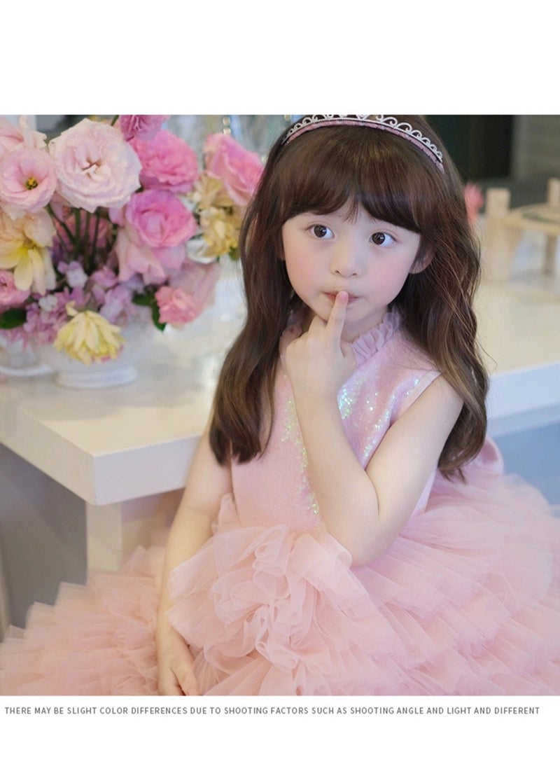Children's dress new princess dress evening dress little girl performance piano catwalk dress Costumes - Image 2