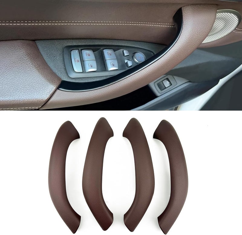 CHUANGHUI Car Door Handle for BMW X2 F39 X1 E84 F48 2010-2023 Interior Door Handles Replace Cover Car Door Handle Accessories (X1 X2 F39 F48 Mocha Brown) Updated modern design - Image 1