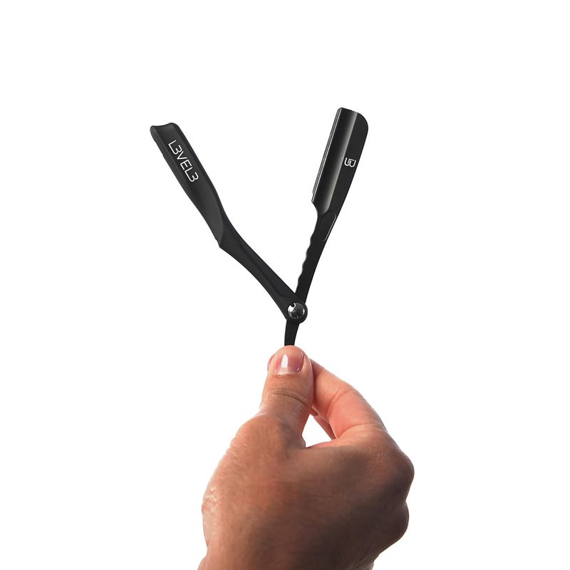 L3 Level 3 Milly Razor - Fast and East to Assemble - Excellent Grip and Control - Straight Razor Holder- Level Three Holder - Image 2