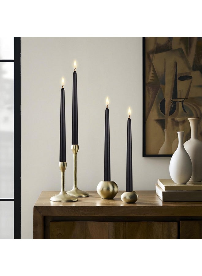 Mega Candles 12 pcs Unscented Black Taper Candles, Hand Poured Wax Candle 10 Inch x 7/8 Inch, Home Décor, Wedding Receptions, Centerpieces, Birthdays, Celebrations, Romantic Dinners, Candle Holders - Image 4