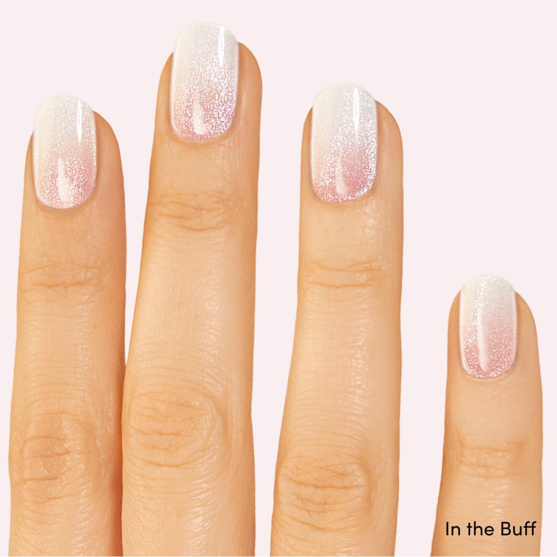 Dashing Diva Glaze Nail Strip Duo - Cloud Nine Collection - Luxe Expensive & In The Buff - Long Lasting, Chip Resistant, Semi-Cured Gel Nail Strips - Contains 2 Colors - Image 3