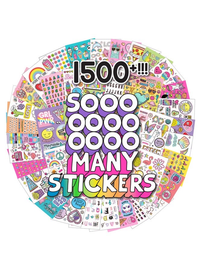 جاست ماي ستايل كتاب ملصقات Just My Style® 1500 من Horizon Group USA، ملصقات حرفية ممتعة، هدايا لطيفة للفتيات والأطفال والمراهقين والبالغين - Image 1