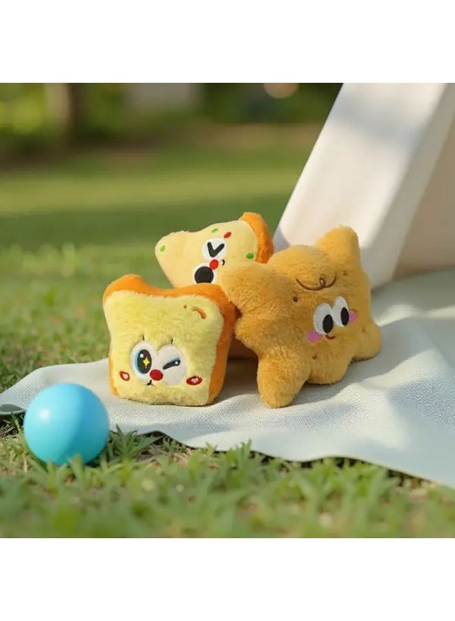 Biscuit Style Plush Toy Pizza Toast Cookie Family Doll Holiday Christmas Gift - Image 2