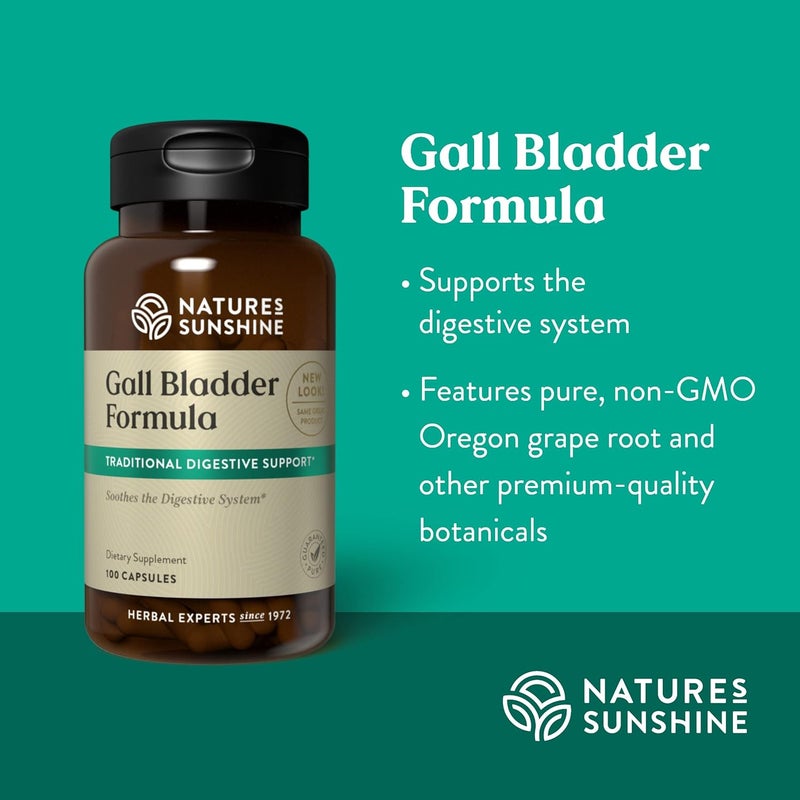 Nature's Sunshine Gall Bladder Formula - 100 Capsules for Digestive Support - Image 4