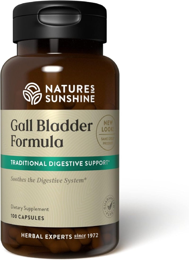 Nature's Sunshine Gall Bladder Formula - 100 Capsules for Digestive Support - Image 1