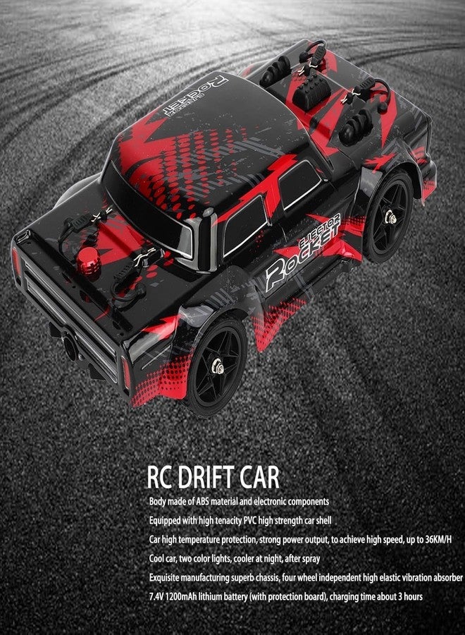 VIKINGS Remote Control High Speed Drift Car 1/14 RC Drift Car with 4WD 1200mAh 7.4V 2.4GHz Full Scale LED Light Toy for Kids Adults - Image 2