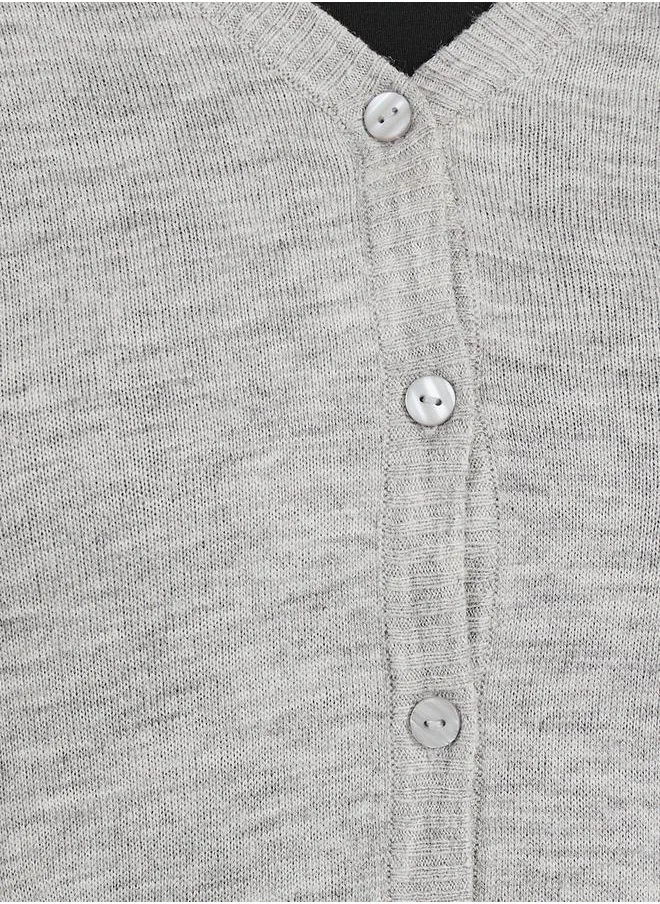 Styli Regular Fit Regular Length Button Down Cardigan