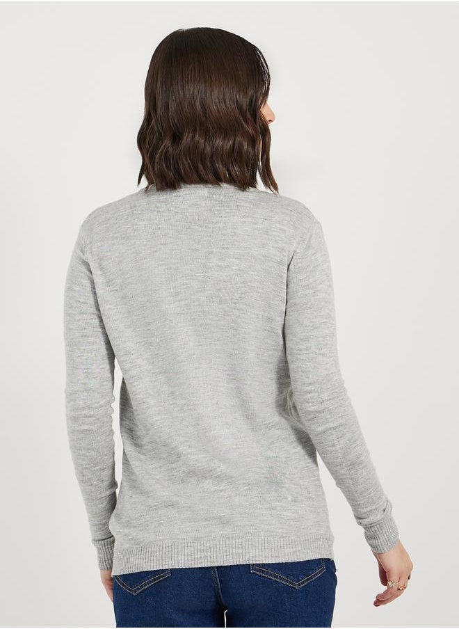 Styli Regular Fit Regular Length Button Down Cardigan  - Image 4