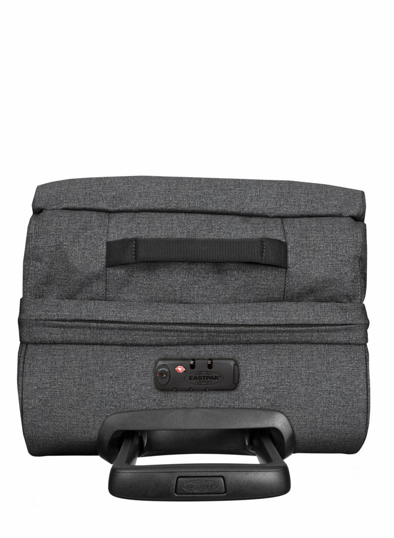 EASTPAK TRANVERZ 2-wheel travel trolley with 2 main compartments Luggage Small Bag Black Denim - Image 3