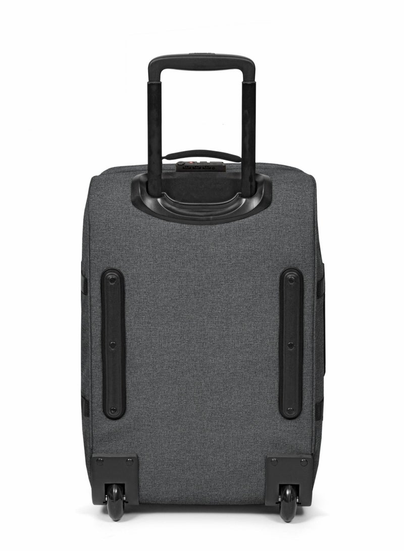 EASTPAK TRANVERZ 2-wheel travel trolley with 2 main compartments Luggage Small Bag Black Denim - Image 2