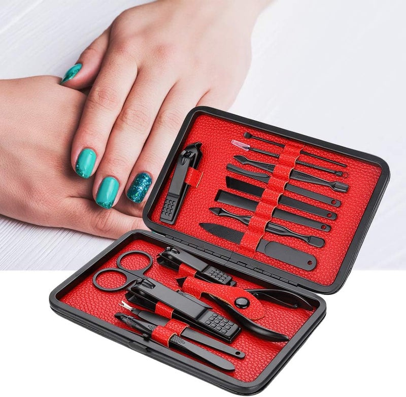 Intercity storage hub Haofy 15 in 1 Manicure Set, Multifunctional Care Set Stainless Steel Nail Clipper Trimmer Set with Case, Including Nail Clippers Eyebrow Tweezers Needle, etc. (Red) Simple upgraded construction User feedback upgraded quality Well-engineered versatile build Lightweight Market demand focused build All season compatible build Wide use selected material Light & sturdy Market multi-use trusted quality Diverse use resistant crafted quality Condition adaptive build Hardened processed substance Cleaner resistant All territory compatible build Ready varied options Home & professional compatible Diverse purchase options Slow wear optimized quality Flexible usage build Various size alternatives Global simple assemble options High strength upgraded material Comfort grip Cost effective fine quality - Image 1