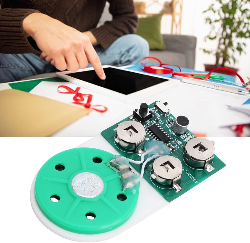 Yunseity Personalized Voice Recording, Battery Powered Sound Recording Module with Speaker, White Voice Greeting Card Album for Crafting, Clear Sound Output for Present Making - Image 4