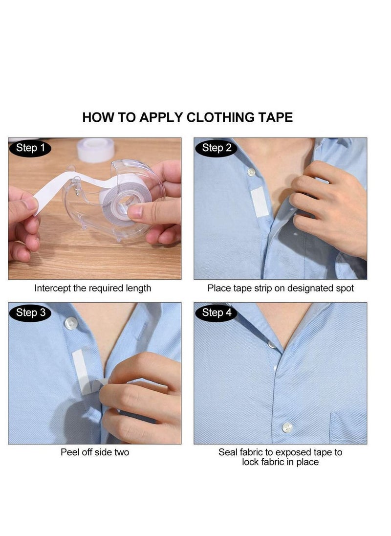 Y&D Double Sided Clothing Tape, Body Tape Clear Fabric Strong Transparent for Dress, Clothes to Skin, Medical Grade 2 Roll, 33 ft  - Image 4