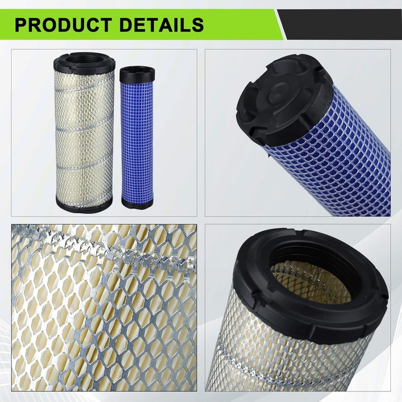 Harbot M131802 Outer Air Filter with M131803 Inner Filter for John Deere 2305 2320 110 1435 1420 1445 1545 1565 - Image 4