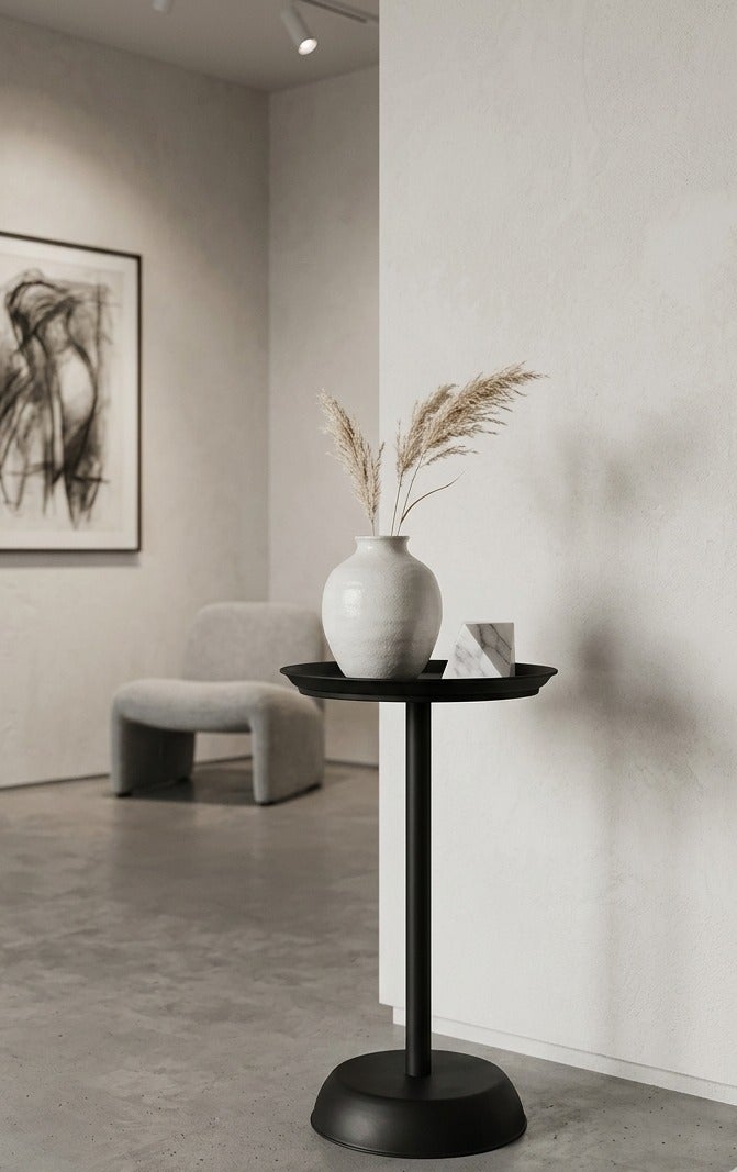 TarafCom Modern side table with a minimalist design - luxurious matte black - Image 3