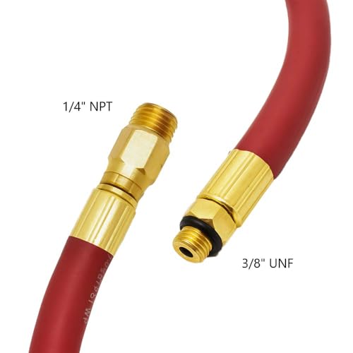 Interstate Pneumatics TW100 12 Inch Red Hose Whip for Inflator - Image 4