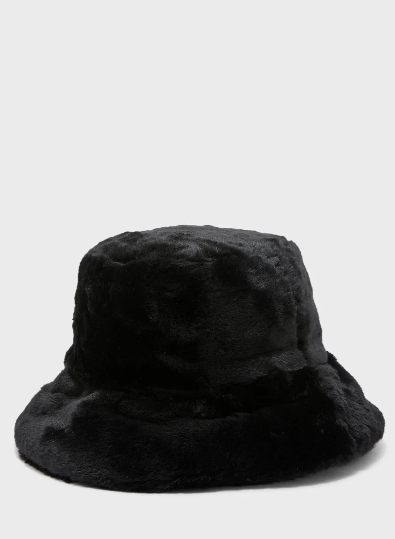 Ginger Faux Fur Bucket Hat