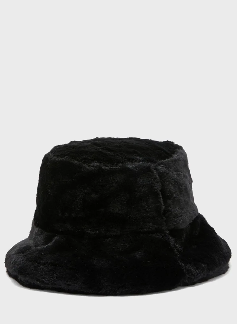 Ginger Faux Fur Bucket Hat