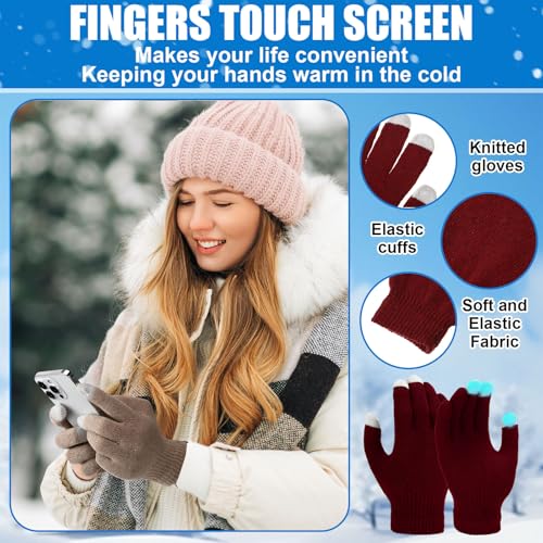 Jeere 180 Pcs Homeless Care Package Supplies Bulk Winter Emergency Thermal Blankets Warm Socks Touchscreen Gloves Space Blanket Survival for Cold Weather Outdoor for Men Women(Multi-Color) - Image 2